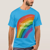 RAINBOW Red mijn planeet (aanpasbaar) T-shirt (Voorkant)