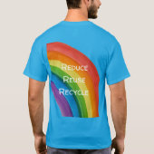 RAINBOW Red mijn planeet (aanpasbaar) T-shirt (Achterkant)