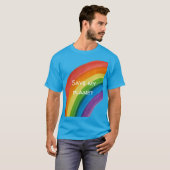RAINBOW Red mijn planeet (aanpasbaar) T-shirt (Voorkant volledig)