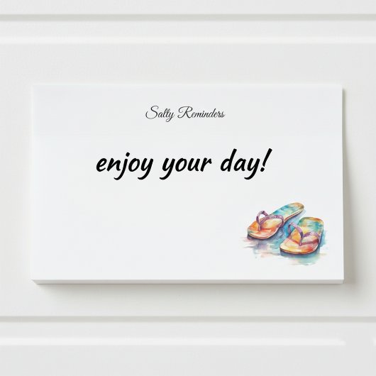 Rainbow Reef Flip Flops, custom Post-it® Notes