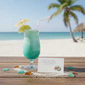 Rainbow Reef Flip Flops, custom Visitekaartje