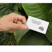 Rainbow Reef Flip Flops, custom Visitekaartje