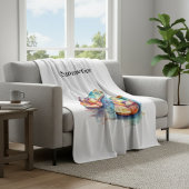 Rainbow Reef Flip Flops, op maat Fleece Deken