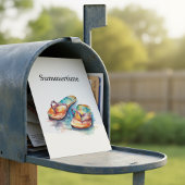 Rainbow Reef Flip Flops, op maat gemaakt Briefkaart