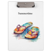 Rainbow Reef Flip Flops, op maat gemaakt Klembord (Voorkant)