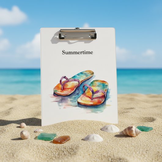 Rainbow Reef Flip Flops, op maat gemaakt Klembord