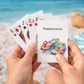 Rainbow Reef Flip Flops, op maat gemaakt Pokerkaarten