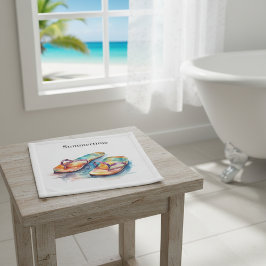 Rainbow Reef Flip Flops, op maat gemaakt Washandje