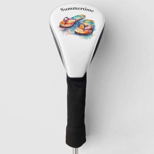 Rainbow Reef Flip Flops, op maat Golfheadcover (Voorkant)