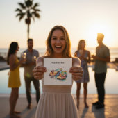 Rainbow Reef Teenslippers, op maat Servet