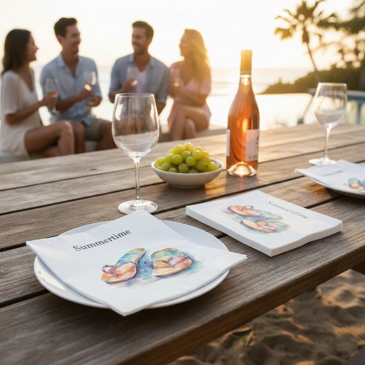 Rainbow Reef Teenslippers, op maat Servet