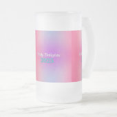 Rainbow Reflections Matglas Bierpul (Voorkant rechts)