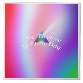 Rainbow Reflections Tegeltje (Voorkant)