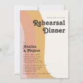 Rainbow Rehearsal Dinner van Modern Retro 70 Kaart (Voorkant)