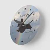 Rainbow Remembrance Dachshund Wall Clock Ronde Klok (Hoek)