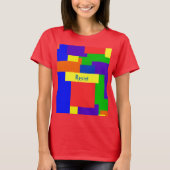 Rainbow Resist Patchwork Quilt Design T-shirt (Voorkant)