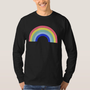 Rainbow  Retro 80s stijl T-shirt