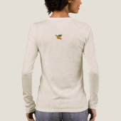 Rainbow Retro Be Peace Dove Long Sleeve Tshirt (Achterkant)