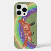Rainbow Retro Fox Art Oranje Retro Case-Mate iPhone Case (Achterkant)