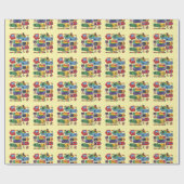 Rainbow Retro Gaming: Ontwerp met retro gaming Cadeaupapier (Vlak)