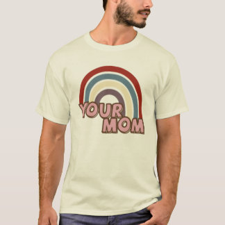 Rainbow Retro Je mama Tee Shirt