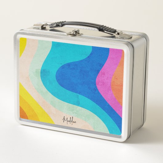 Rainbow Retro Persoonlijke naam (Voorkant)