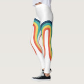 Rainbow Retro Stripe  Leggings (Links)