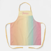  Rainbow Retro Sunset Gradient Design Schort (Voorkant)