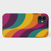 Rainbow Retro Wavy Pattern 2 Case-Mate iPhone Case (Achterkant (horizontaal))