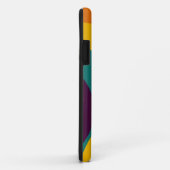 Rainbow Retro Wavy Pattern 3 Case-Mate iPhone Case (Achterkant/rechts)