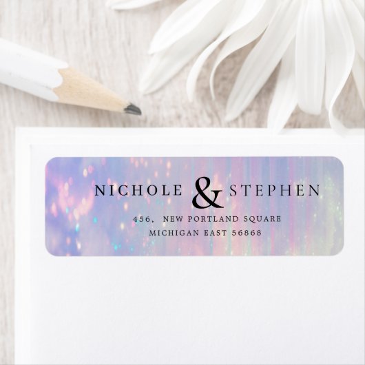 Rainbow Return-adres Etiket (Insitu)