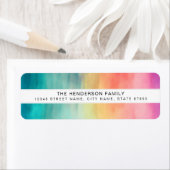  Rainbow Return-adreslabels Etiket (Insitu)