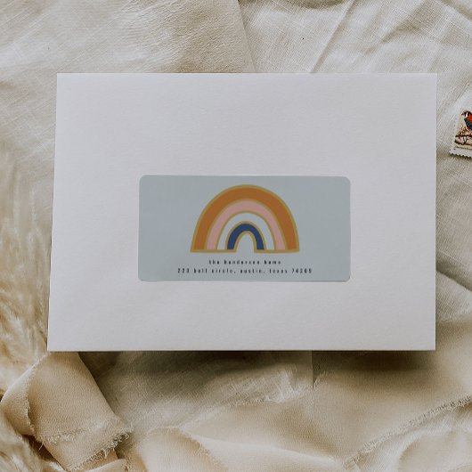  Rainbow Return-adreslabels Etiket