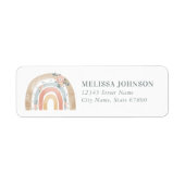 Rainbow Return-adreslabels Etiket (Voorkant)