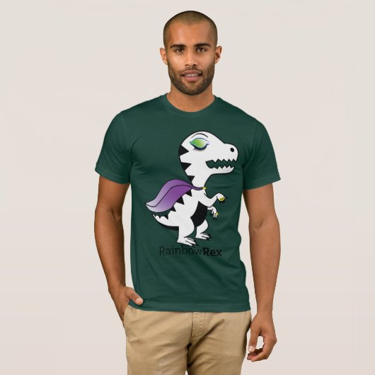 Rainbow Rex Drag Queen T-shirt (Voorkant volledig)
