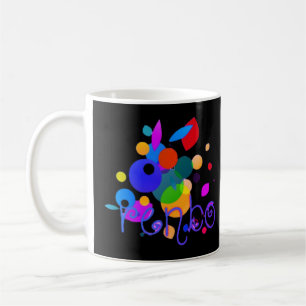 Rainbow Rhapsody: Happy Rainbow-Colored Design" Ne Koffiemok