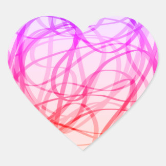 Rainbow Rhapsody Hart Sticker