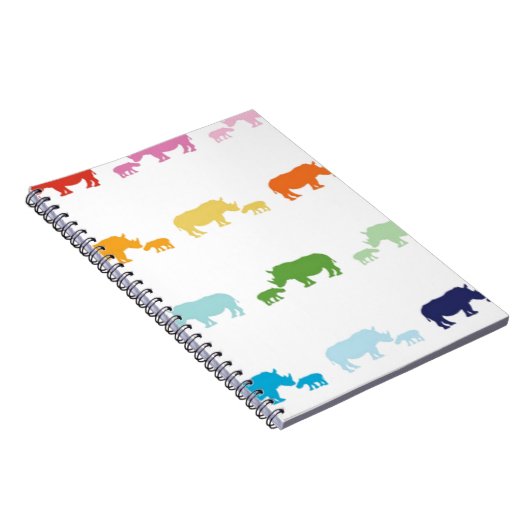 Rainbow Rhinos Notitieboek (Rechterzijde)