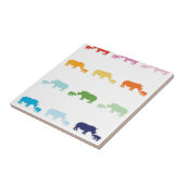 Rainbow Rhinos Tegeltje (Zijkant)