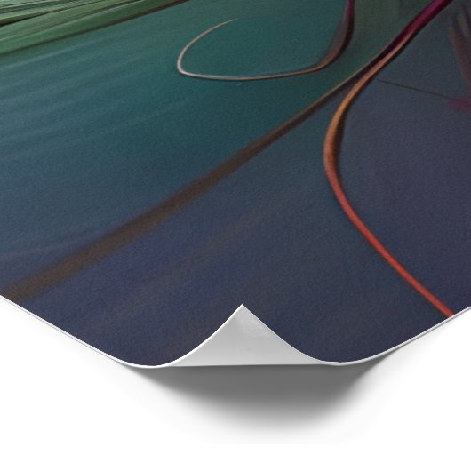 Rainbow Rhizomes Digital Art Poster (Hoek)