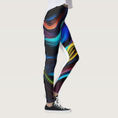 "Rainbow Rhythms: veelkleurige Mirage Leggings" Leggings (Rechts)