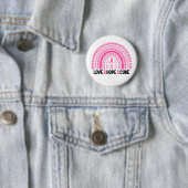Rainbow Ribbon Breast Cancer Awareness Ronde Button 5,7 Cm (In situ)