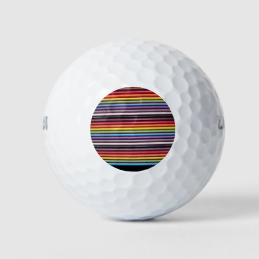 Rainbow Ribbon Cable Golf Ball Golfballen (Voorkant)