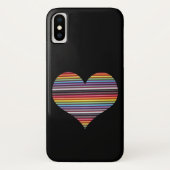Rainbow Ribbon Cable Heart Case-Mate iPhone Case (Achterkant)