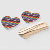 Rainbow Ribbon Cable Heart Handwaaier (Niet-gemonteerd)