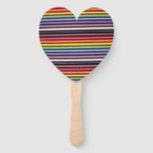 Rainbow Ribbon Cable Heart Handwaaier (Voorkant)