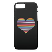 Rainbow Ribbon Cable Heart iPhone 7 Hoesje (Achterkant)