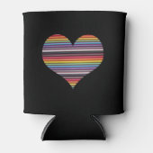 Rainbow Ribbon Cable Heart kan koeler Drinken (Voorkant)