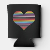 Rainbow Ribbon Cable Heart kan koeler Drinken (Achterkant)