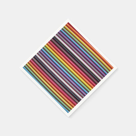 Rainbow Ribbon Cable Napkins Servetten (Hoek)
